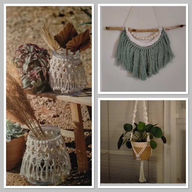 Macrame collage