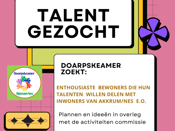 Talent gezocht